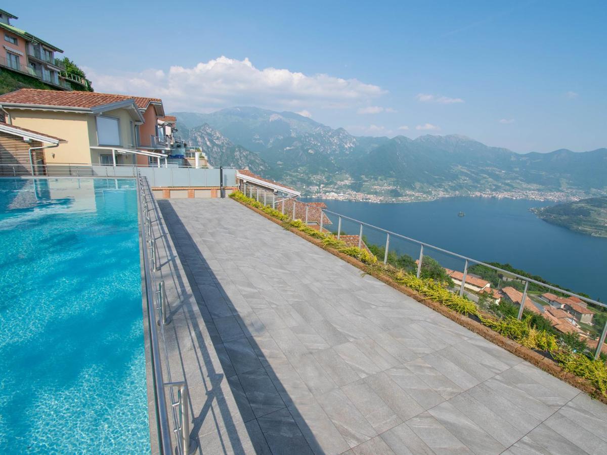 Van Gogh - Beautiful Lake Iseo View And Swimming Pool Parzanica Kültér fotó